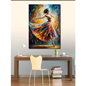 Kanvas Tablo Pastel Renkler İçindiki Balerin Kadın 50x70 cm