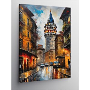 Kanvas Tablo İstanbul Galata Kulesi 100x140 cm