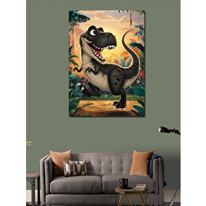 Kanvas Tablo Sevimli Dinozor 50x70 cm
