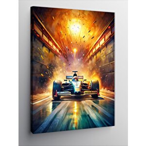 Kanvas Tablo Formula 1 Arabası 50x70 cm