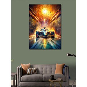 Kanvas Tablo Formula 1 Arabası 100x140 cm