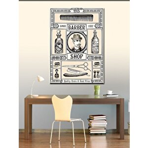 Kanvas Tablo Berber Temalı Erkek Berberi 70x100 cm