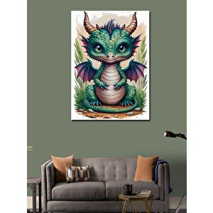 Kanvas Tablo Sevimli Yavru Ejderha 70x100 cm