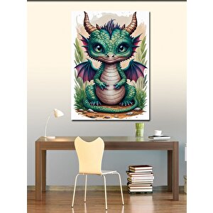 Kanvas Tablo Sevimli Yavru Ejderha 70x100 cm
