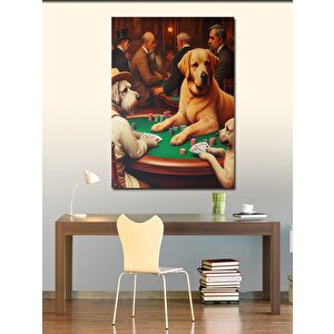 Kanvas Tablo Kumarbaz Köpekler 50x70 cm