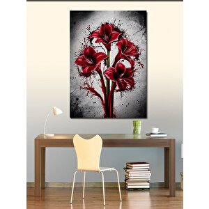 Kanvas Tablo Kırmızı Çiçek 70x100 cm