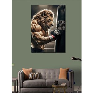 Kanvas Tablo Kum Çuvalı Ve Aslan 100x140 cm