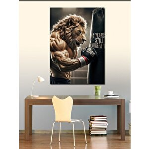 Kanvas Tablo Kum Çuvalı Ve Aslan 100x140 cm