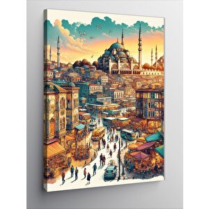 Kanvas Tablo İstanbul 50x70 cm