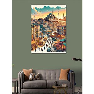 Kanvas Tablo İstanbul 100x140 cm