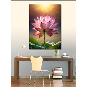 Kanvas Tablo Pembe Çiçek 100x140 cm