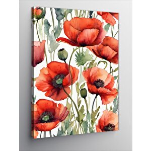Kanvas Tablo Gelincik Çiçekleri 70x100 cm