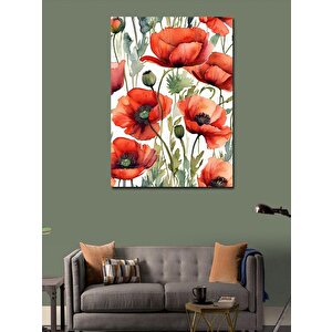 Kanvas Tablo Gelincik Çiçekleri 70x100 cm