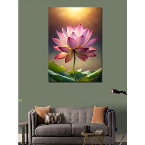 Kanvas Tablo Pembe Çiçek 70x100 cm