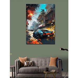 Kanvas Tablo Spor Araba 70x100 cm