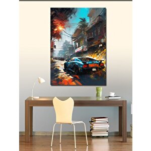 Kanvas Tablo Spor Araba 70x100 cm