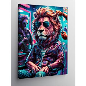 Kanvas Tablo Sportif Aslan Kuaförde 100x140 cm