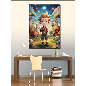 Kanvas Tablo Çocuk Ve Düşler Dünyası 100x140 cm