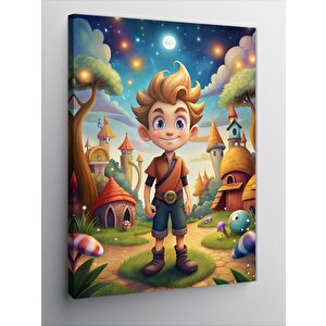 Kanvas Tablo Çocuk Ve Düşler Dünyası 70x100 cm