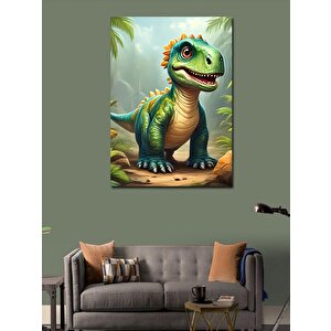 Kanvas Tablo Sevimli Dinozor 50x70 cm