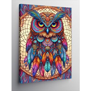 Kanvas Tablo Düş Kapanı Ve Baykuş 70x100 cm
