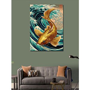 Kanvas Tablo Sarı Balık 70x100 cm