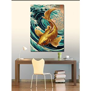 Kanvas Tablo Sarı Balık 100x140 cm
