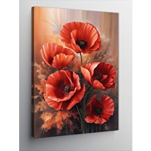 Kanvas Tablo Gelincik Çiçekleri 70x100 cm