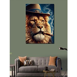 Kanvas Tablo Puro İçen Aslan 50x70 cm