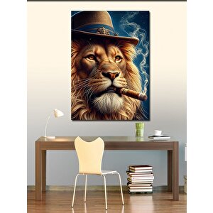 Kanvas Tablo Puro İçen Aslan 70x100 cm