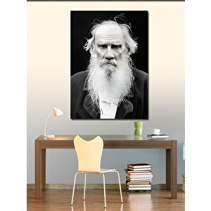 Kanvas Tablo Leo Tolstoy Rus Edebiyatı 100x140 cm