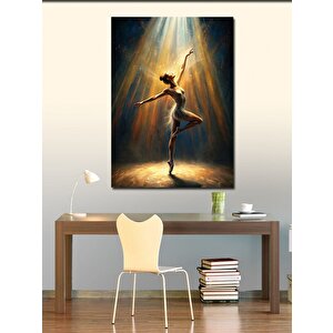 Kanvas Tablo Sahne Işıkları Ve Balerin 50x70 cm