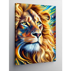 Kanvas Tablo Aslan 50x70 cm
