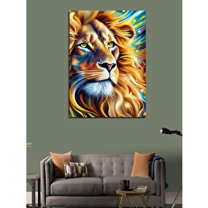 Kanvas Tablo Aslan 50x70 cm