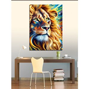 Kanvas Tablo Aslan 50x70 cm