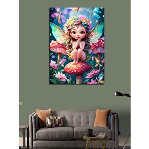 Kanvas Tablo Sevimli Peri Kızı 100x140 cm