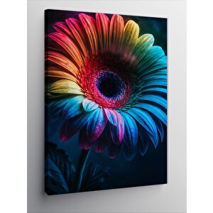 Kanvas Tablo Renkli Çiçek 100x140 cm