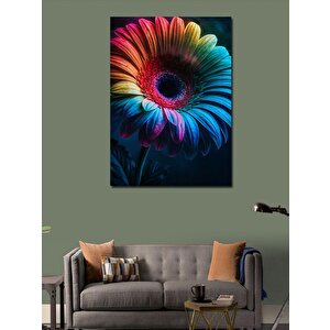 Kanvas Tablo Renkli Çiçek 100x140 cm