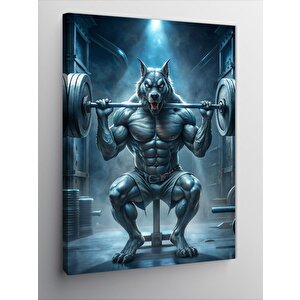 Kanvas Tablo Kaç Çalışan Kedi 50x70 cm