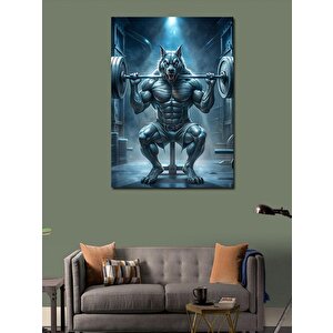 Kanvas Tablo Kaç Çalışan Kedi 50x70 cm