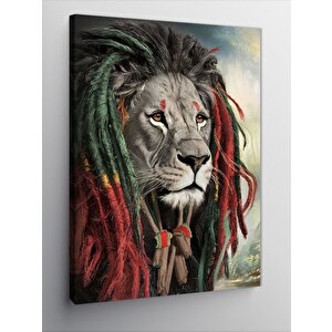 Kanvas Tablo Rastalı Aslan 70x100 cm