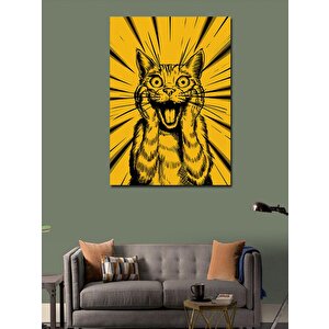 Kanvas Tablo Şaşıran Kedi 70x100 cm