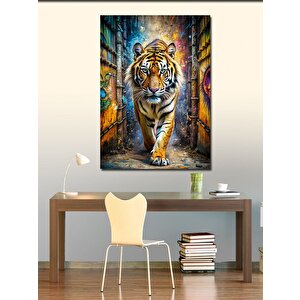 Kanvas Tablo Asil Kaplan 70x100 cm