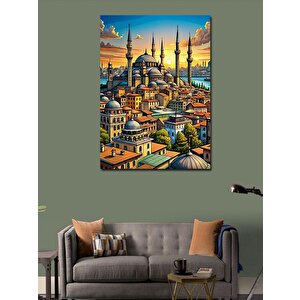 Kanvas Tablo İstanbul Temalı 50x70 cm