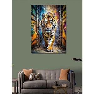 Kanvas Tablo Asil Kaplan 100x140 cm