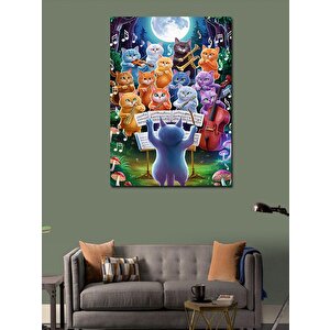 Kanvas Tablo Sevimli Kedilerin Müzik Grubu 70x100 cm