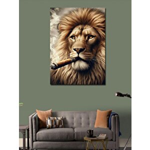 Kanvas Tablo Puro İçen Aslan 100x140 cm