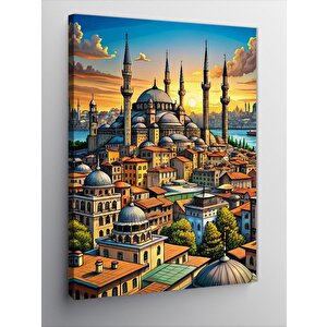 Kanvas Tablo İstanbul Temalı 70x100 cm