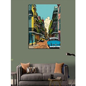 Kanvas Tablo Sokaktan Bir Kare 100x140 cm