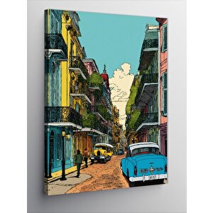 Kanvas Tablo Sokaktan Bir Kare 50x70 cm